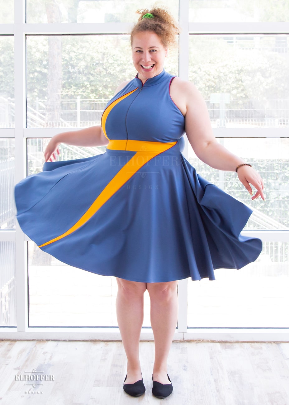 Marvelous Bolt Zipup Dress