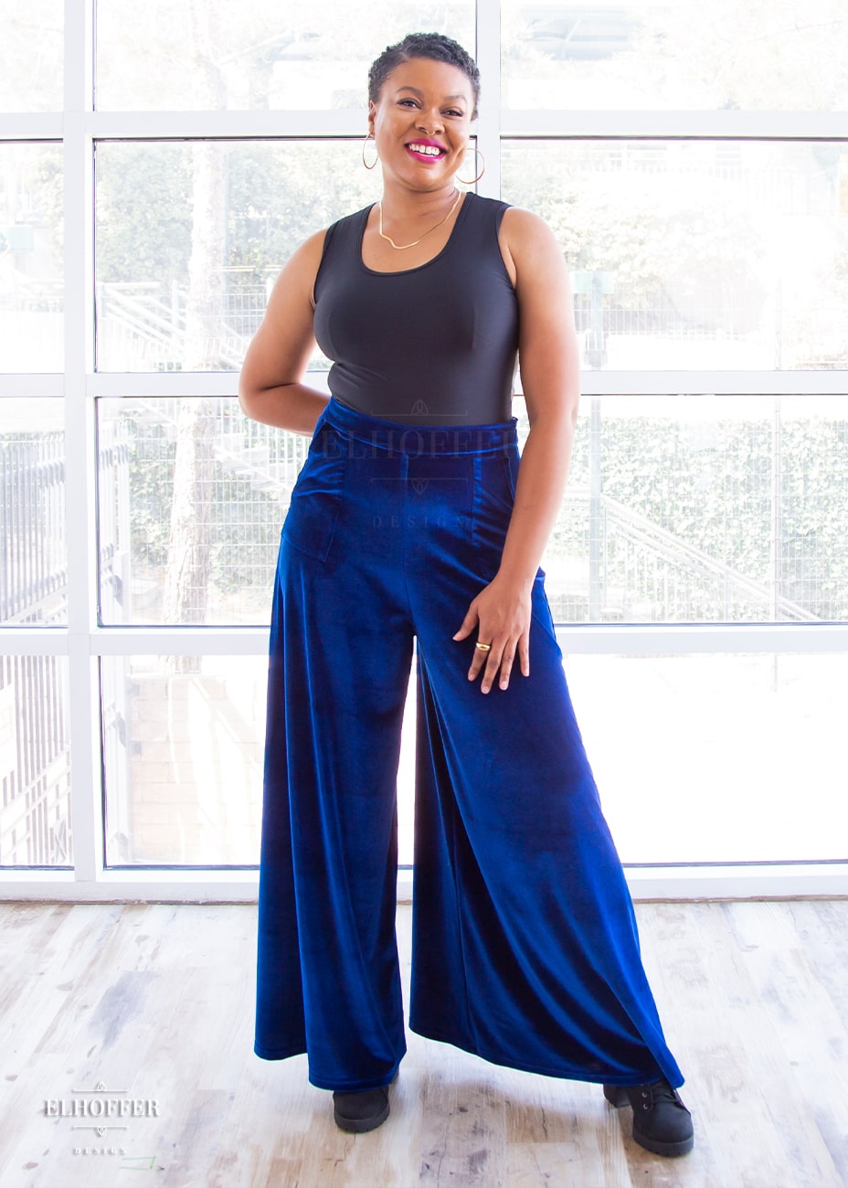 Essential Peggy Pant - Sapphire Velvet