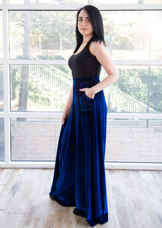 Essential Peggy Pant - Sapphire Velvet