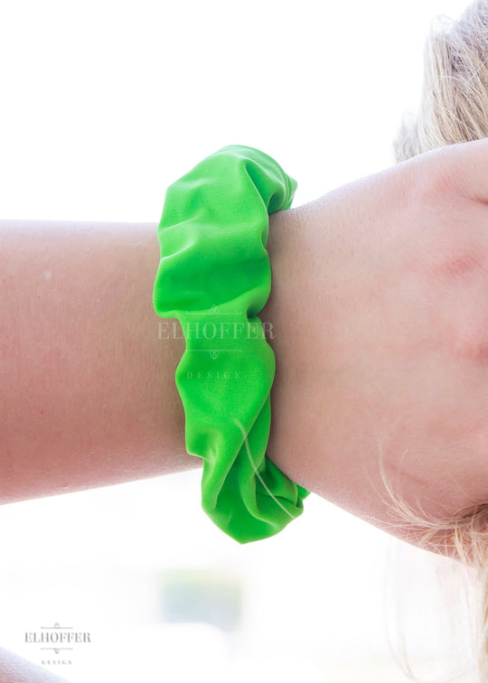 Showtime Green Scrunchie