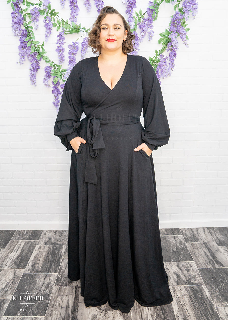 Essential Kat Dressing Gown - Noir