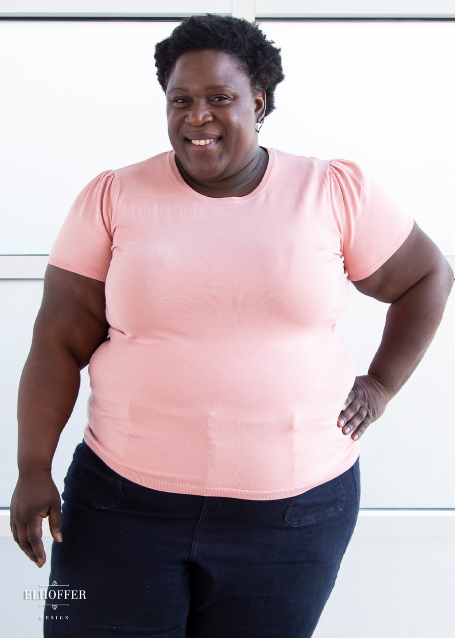 Essential Vanessa Top - Peach Top