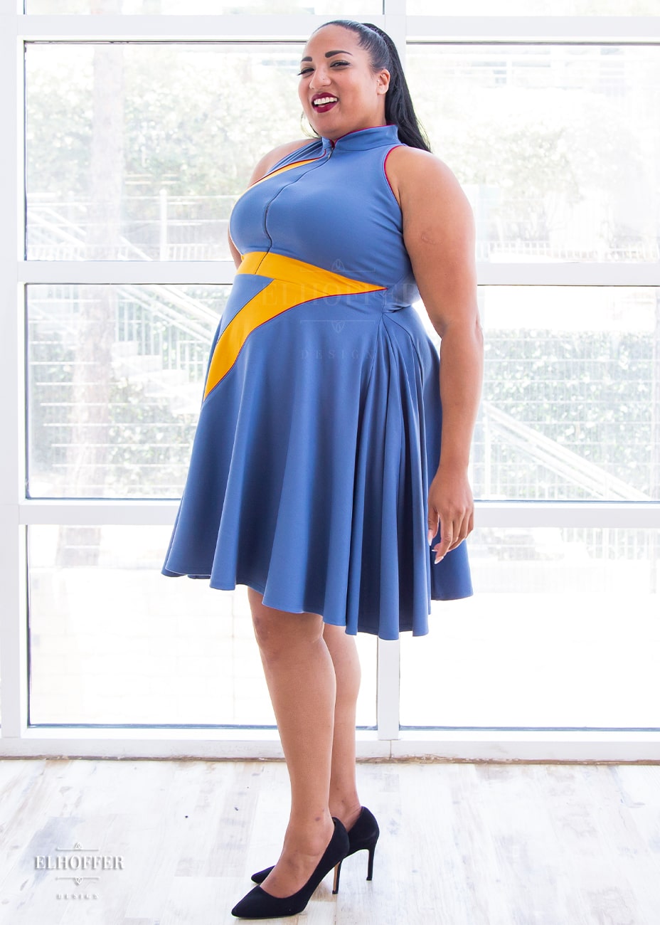 Marvelous Bolt Zipup Dress