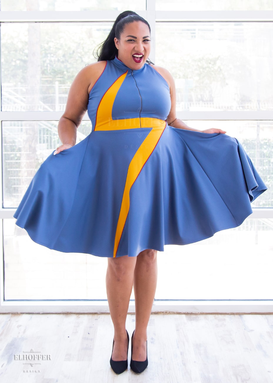 Marvelous Bolt Zipup Dress