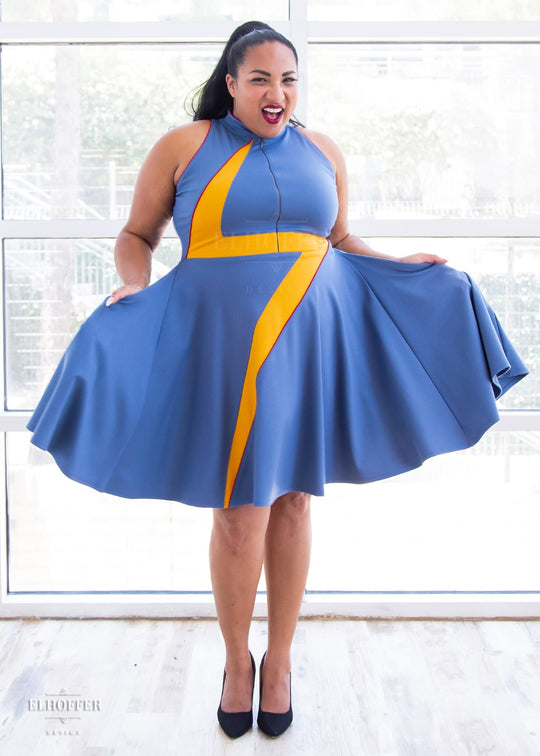 Marvelous Bolt Zipup Dress