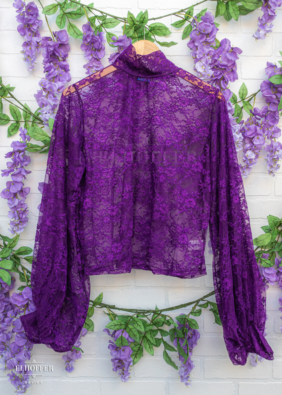 Essential Nadja Lace Top - Violet Floral